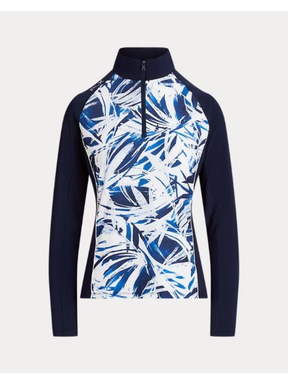 NEW RLX Ralph Lauren Women's L Stretch Jersey Quarter-Zip Pullover NWT $148